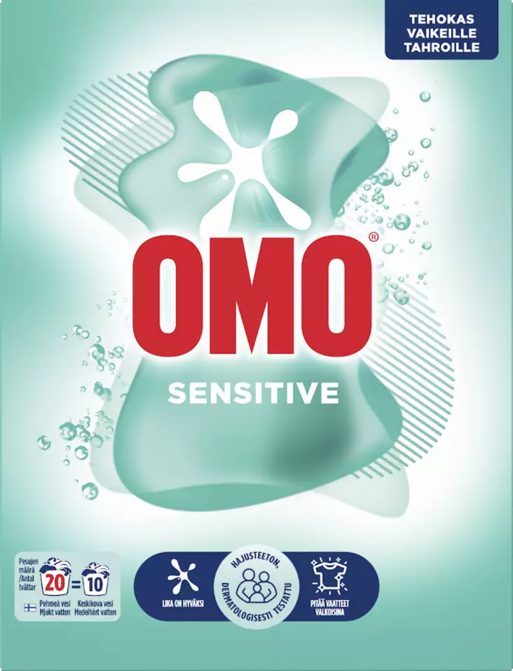 Omo pyykinpesujauhe 700g Sensitive - Pyykinpesu- ja huuhteluaineet - 8712561420204 - 1