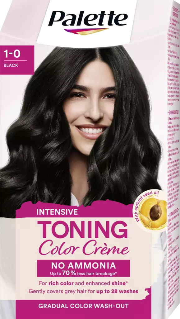 Palette kevytväri 1-0 Black - Hiusvärit - 7332531119344 - 1