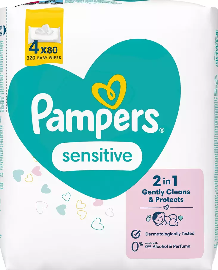 Pampers 320kpl Sensitive Baby Wipes - Makeiset - 8001841062754 - 1