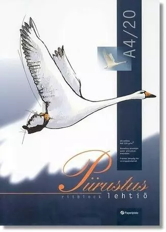 Paperipiste piirustuslehtiö A4/20 120g - Muut toimistotarvikkeet - 6416344009434 - 1