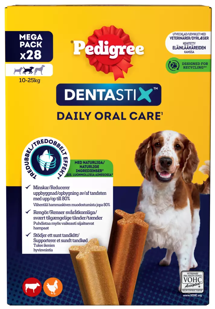 Pedigree Dentastix 4x180g Medium - Koiran luut - 5010394006804 - 1