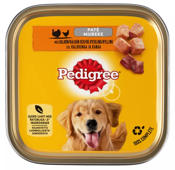 Pedigree kalkkuna&kana patee 300g rasia - Koiran ruoat - 4008429314414 - 1