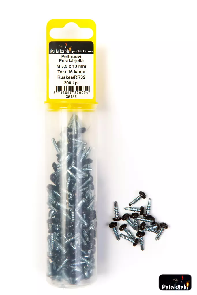 Peltiruuvi porakärjellä M3,5X13 200kpl - Ruuvit - 8712067820034 - 1