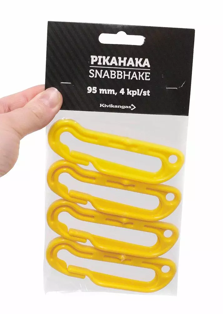 Pikahaka 95mm 4kpl - Kalaverkot ja verkkotarvikkeet - 6418252559544 - 1