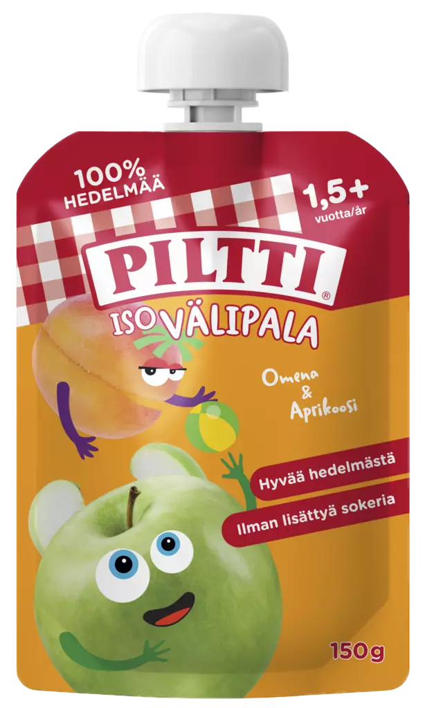 Piltti iso välipala omena&aprikoosi 150g - Lasten ruoka ja juoma - 7613287511454 - 1