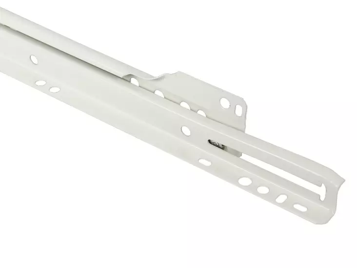 Pisla laatikonohjainpari 500mm valkoinen - Kalustehelat - 6414671054554 - 1