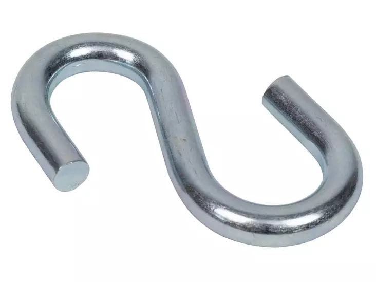 Pisla s-koukku 50mm 4kpl sinkitty - Koukut ja naulakot - 6414672011044 - 1