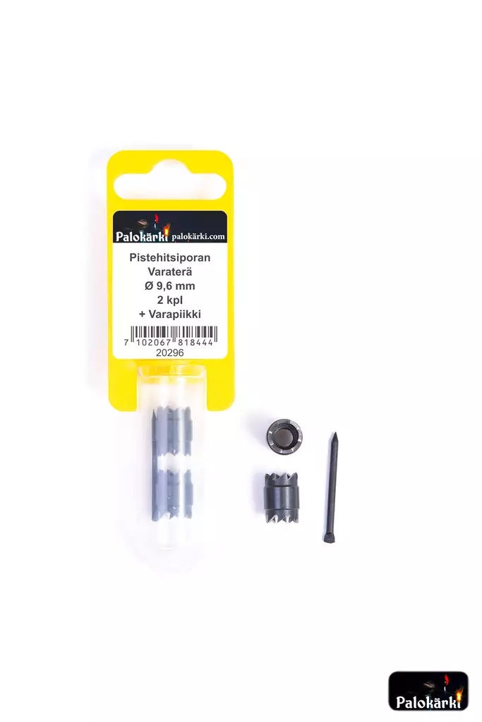 Pistehitsiporan varaterä Ø 9,6 mm 2 kpl - Hitsaustarvikkeet ja työkalut - 7102067818444 - 1