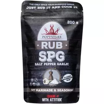 Poppamies SPG Rub mausteseos 200g - Majoneesit,maustekastikkeet ja tahnat - 6430034017424 - 1