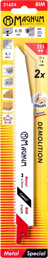 Puukkosahanterä 2kpl BIM 4,3/225mm - Puukko-ja pistosahanterät - 6418868216244 - 1