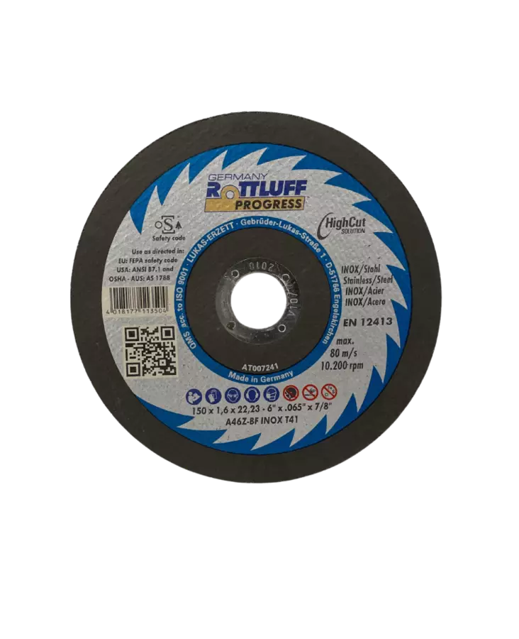 Rottluff katkaisulaikka Inox 150x1,6mm - Katkaisulaikat - 4018177113504 - 1