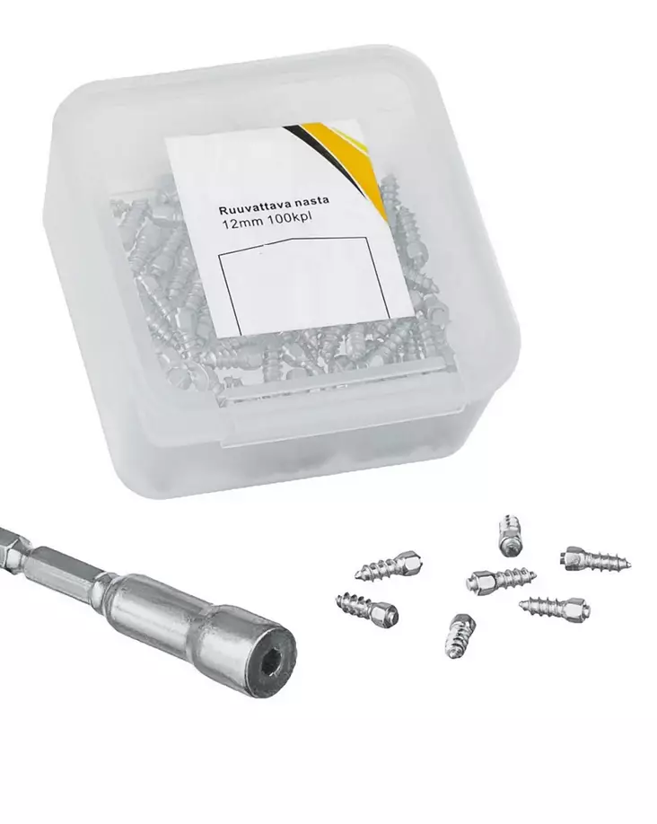 Ruuvinasta 9mm 100kpl - Kenkätarvikkeet - 6438168113494 - 1