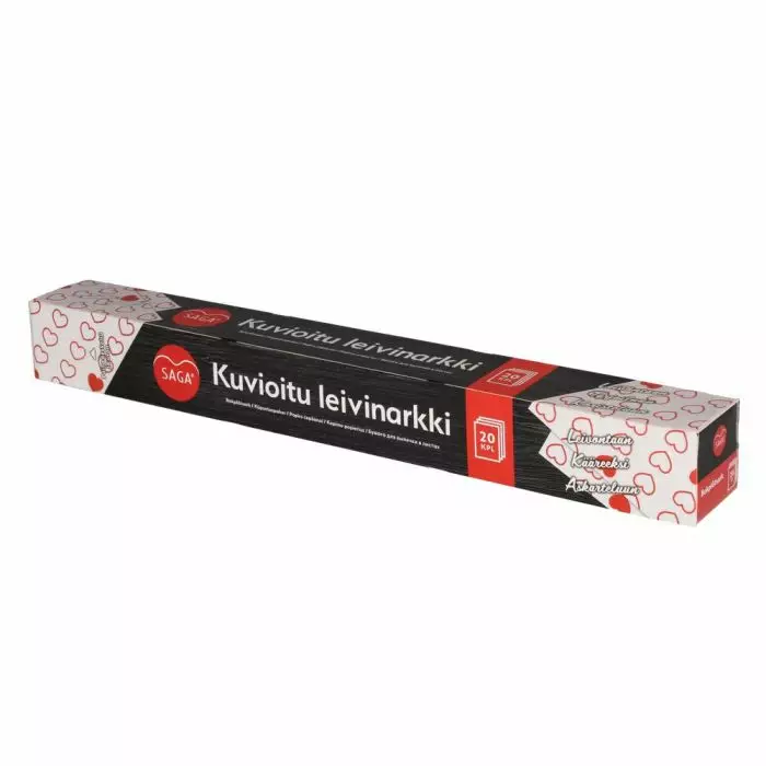 Saga leivinarkki 24kpl/pkt kuvioitu - Voi- ja leivinpaperit - 6414301038824 - 1