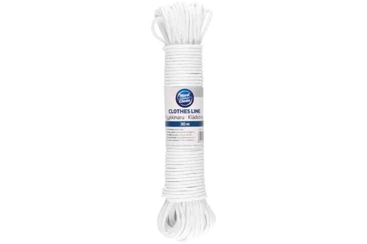 Saima pyykkinaru muovitettu valkoinen 30m - Pyykinkuivaustarvikkeet - 6410412645524 - 2