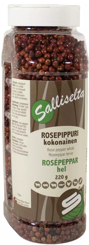 SALLINEN ROSEPIPPURI KOKONAINEN 220G - Mausteet - 6436501005604 - 1