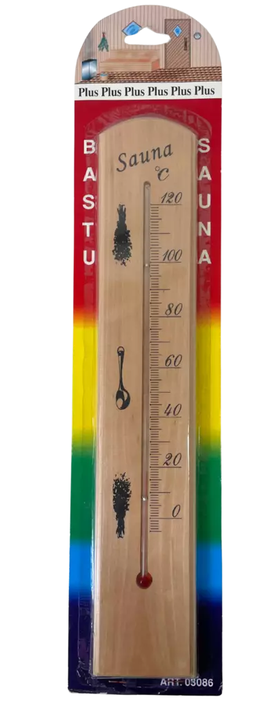 Saunamittari puinen 42cm - Lämpömittarit - 7316040030864 - 1