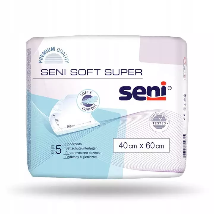 Seni kertakäyttöinen alussuoja 5kpl - Inkotinenssisuojat - 5900516690304 - 1