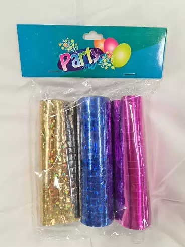 Serpentiini laser 3rullaa pussi - Vappukoristeet - 6438159220644 - 1