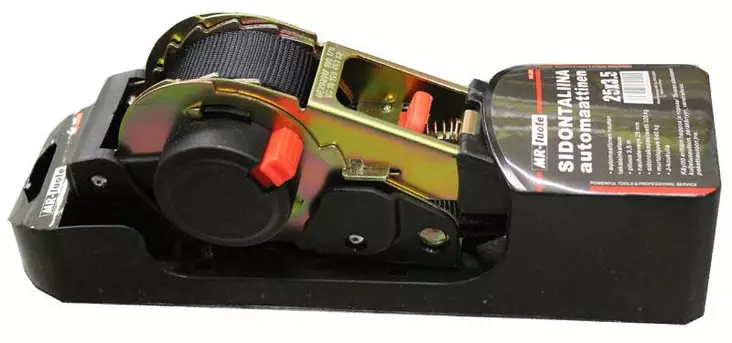 Sidontaliina 25mm x 3,5 m automaattikelaus - Kuormaliinat - 6430074691424 - 1
