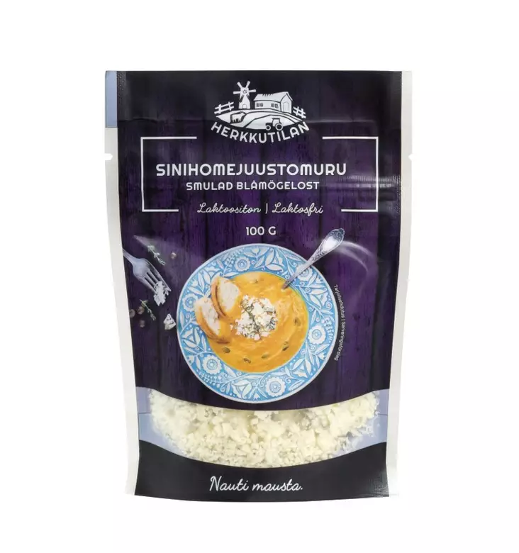 SINIHOMEJUUSTOMURU 100G HERKKUTILAN PARH - Kissat - 6430053731134 - 1