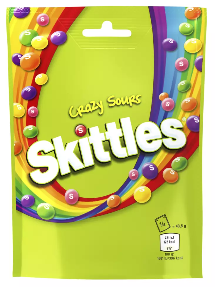 SKITTLES CRAZY SOURS 45G - Koirat - 4009900465304 - 1