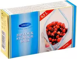 Smile säillytyspussit 0,5L 25cm - Kertakäyttö pakastusrasiat ja -pussit - 4742002000324 - 1