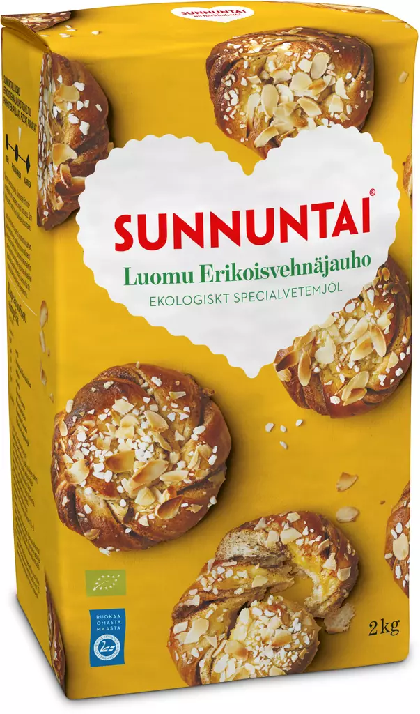 SUNNUNTAI LUOMU ERIKOISVEHNÄJAUHO 2KG - Kissat - 6411200107644 - 1