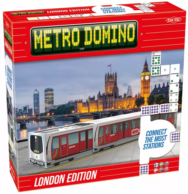 Tactic Metro Domino London perhepeli - Lautapelit ja seurapelit - 6416739589244 - 1