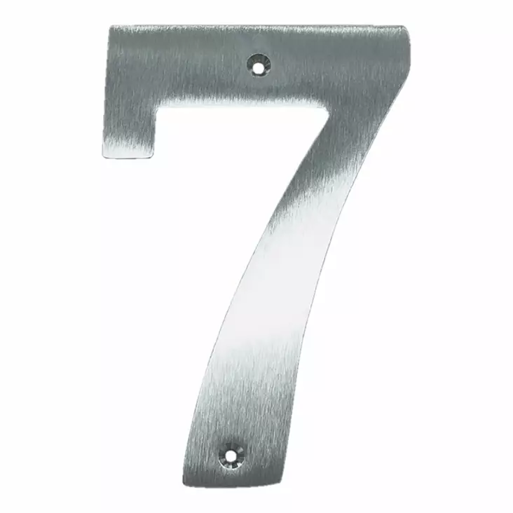 Taloonumero 7 /150 mattakromi - Kyltit, opasteet ja numerot - 6414675110324 - 1
