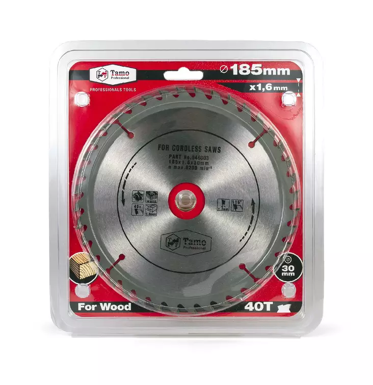 Tamo akkupyörösahanterä 185x1,8x30mm 40T - Sirkkelinterät - 6420613774824 - 1