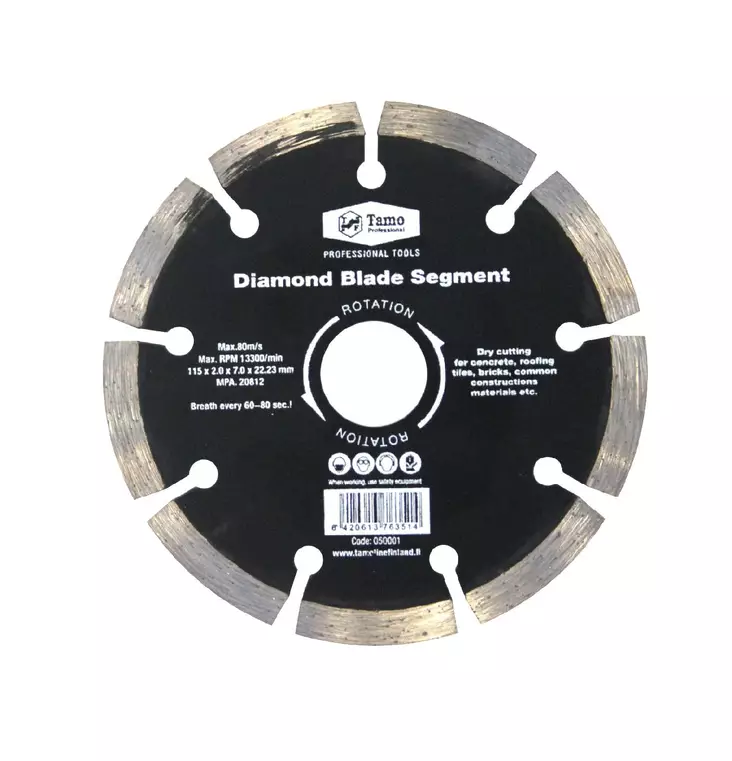 Tamo timanttilaikka segmentti 115x2,4mm - Katkaisulaikat - 6420613763514 - 1