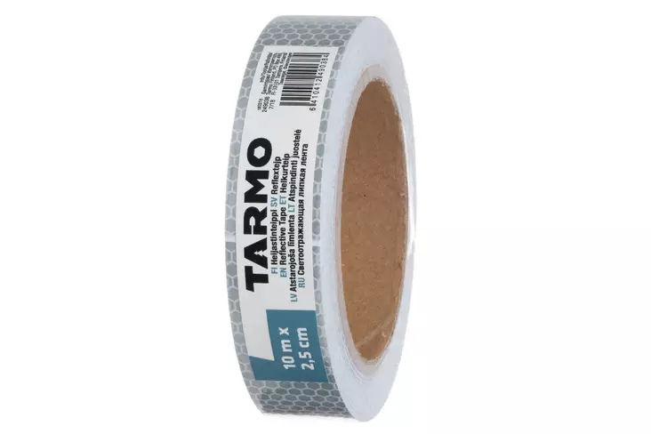 Tarmo heijastinteippi 10m x 2,5cm - Teipit - 6410412490384 - 3