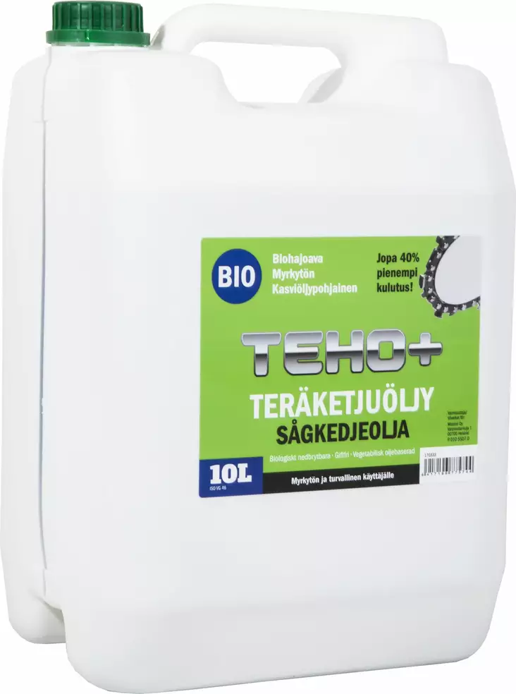 Teho+ Teräketjuöljy BIO 10L - Teräketju-ja erikoisöljyt - 6417196775744 - 1