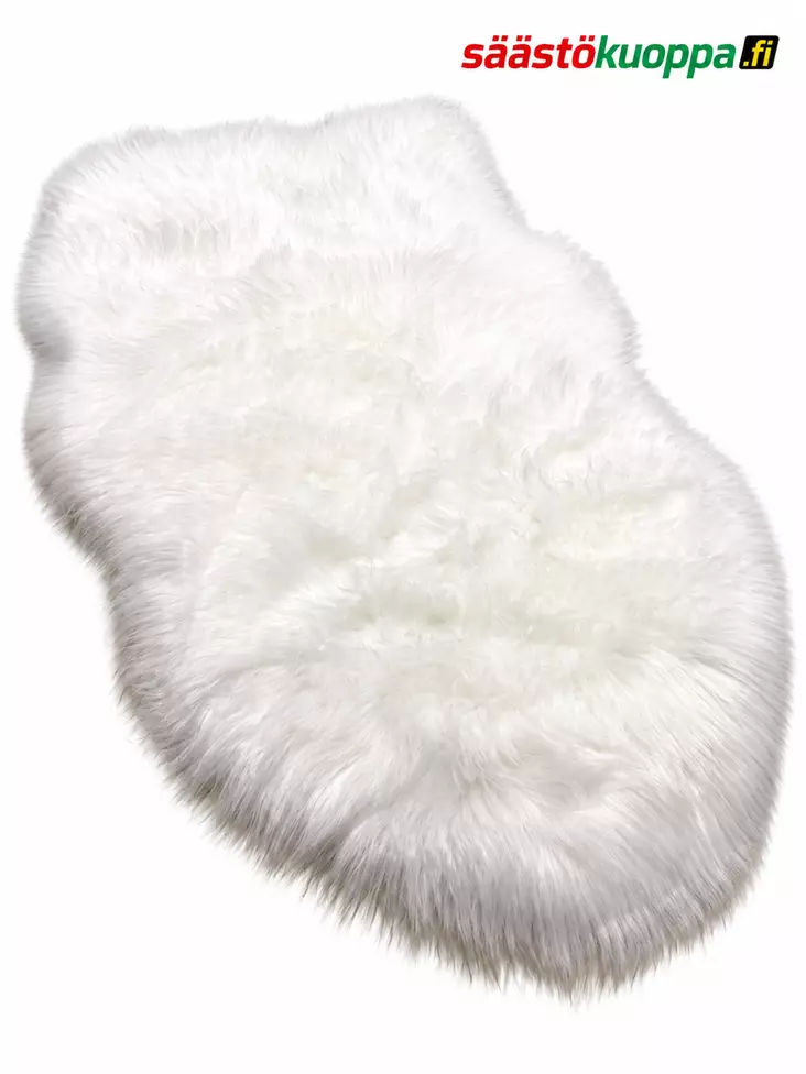 Tekoturkistalja 60x180cm valkoinen - Viltit - 6438159245074 - 1