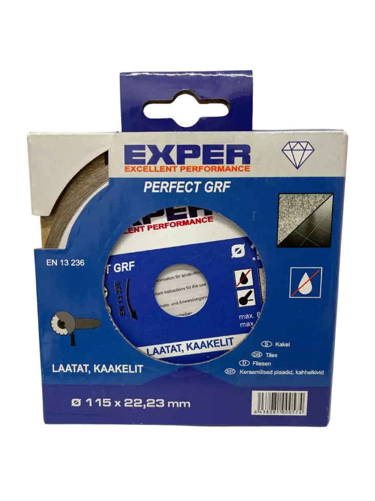 Timanttilaikka Exper GRF 115mm kaakeli - Katkaisulaikat - 6438081000574 - 1