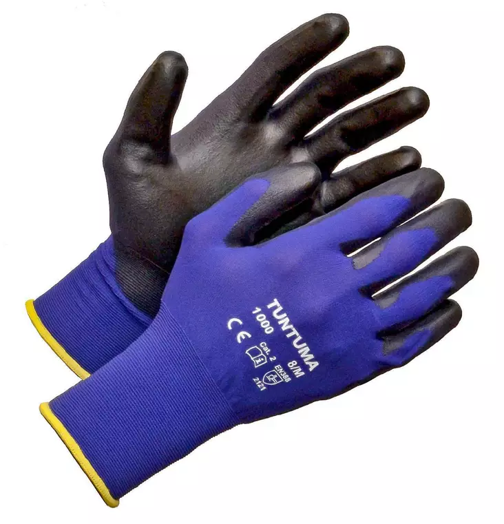 TUNTUMA Ohut PU-pinnoitettu nylonsormikas, koko 9 - Työkäsineet - 6419746114294 - 3