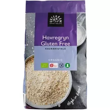 Urtekram gluteeniton kaurahiutale 700g - Murot, myslit ja hiutaleet - 5765228121184 - 1