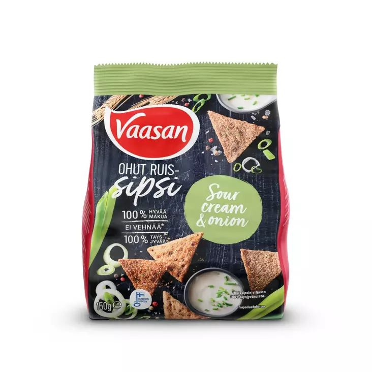 VAASAN RUISSIPSI SOURCREAM&ONION - Kissat - 7310130011764 - 1