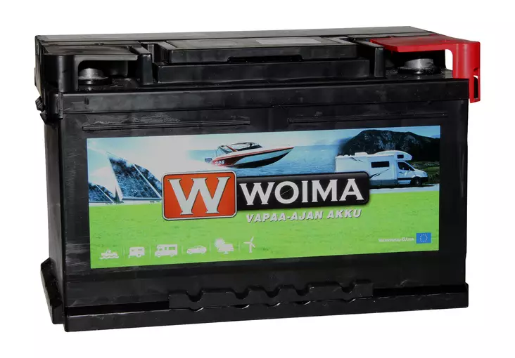 Vapaa-ajan akku Woima 80Ah 278x175x175mm - Vapaa-ajan akut - 7394086000904 - 1