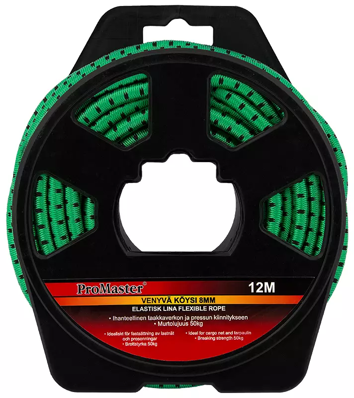 Venyvä köysi 8mmx12m - Narut ja köydet - 6420286859514 - 1