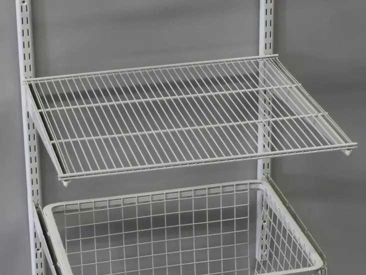 Wall-U ritilä valkoinen 505x900mm - Hyllyt ja kannakkeet - 6414676003014 - 1