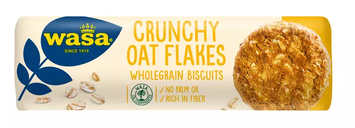 Wasa crunchy oat flakes 250g - Keksit - 7300400482554 - 1