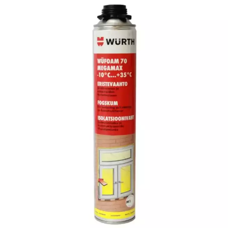 Wurth Megamax pistoolivaahto 870ml - Uretaanivaahdot - 4050641445094 - 1