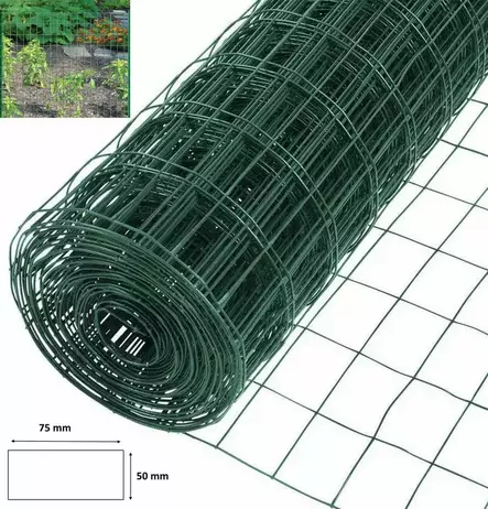 Aitaverkko 150cm x 25m PVC-päällystetty - Aitaverkot ja suojaverkot - 6438159035125 - 1