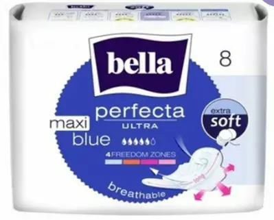 Bella Perfecta Ultra Maxi Blue 8kpl - Pikkuhousunsuojat ja siteet - 5900516305345 - 2