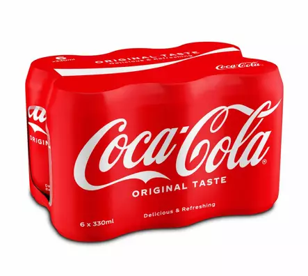 Coca-Cola virvoitusjuoma 0,33l 6-pack - Virvoitusjuomat ja mixerit - 5449000000965 - 1