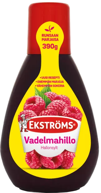 Ekström Vadelmahillo 390g - Hillot ja marmeladit - 6417800054715 - 1