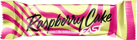 Fast proteiinipatukka raspberry cake 45g - Murot, myslit ja hiutaleet - 6430056284125 - 1