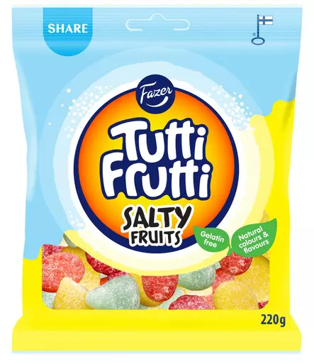 Fazer Tutti Frutti salty fruits 220g - Makeiset - 6416453066625 - 1