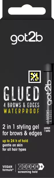 Got2b glued 4 brows&edges muotoilugeeli - Muotoilugeelit ja -vahat - 7332531124515 - 2